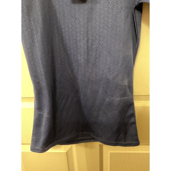 NWT adidas Mens Performance Climalite 3 Stripes Fitted Blue/White Rugby Jersey,M - Picture 5 of 8